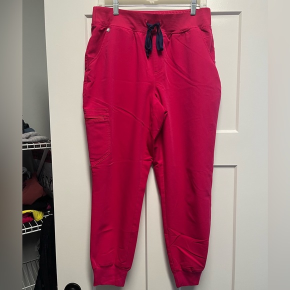 Figs Pants & Jumpsuits Figs High Waisted Zamora Joggers Ultra Rose